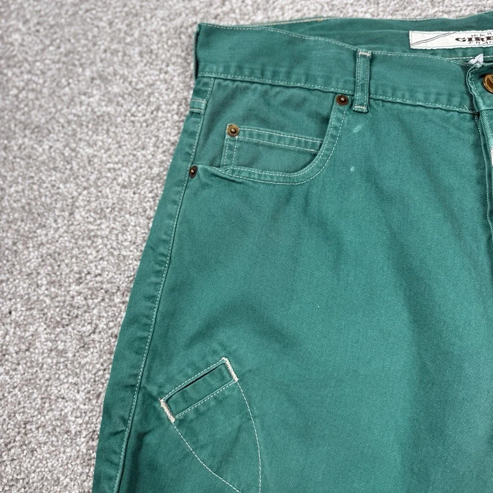 Vintage Marithe Francois Girbaud Shorts Men's 34 Green Carpenter Y2K USA